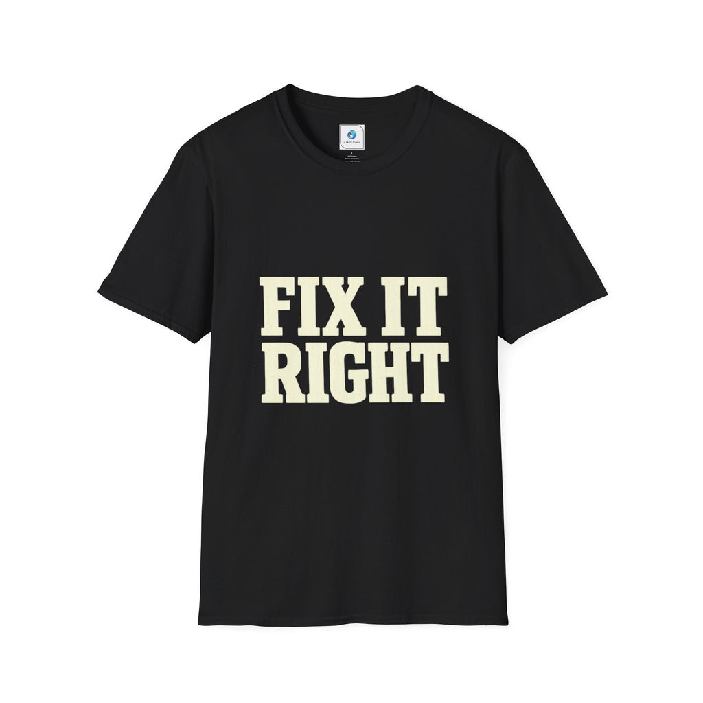 Fix It Right Or Fix It Twice T-Shirt | Funny Blue Collar Work Shirt | Delta Hills Supply Co