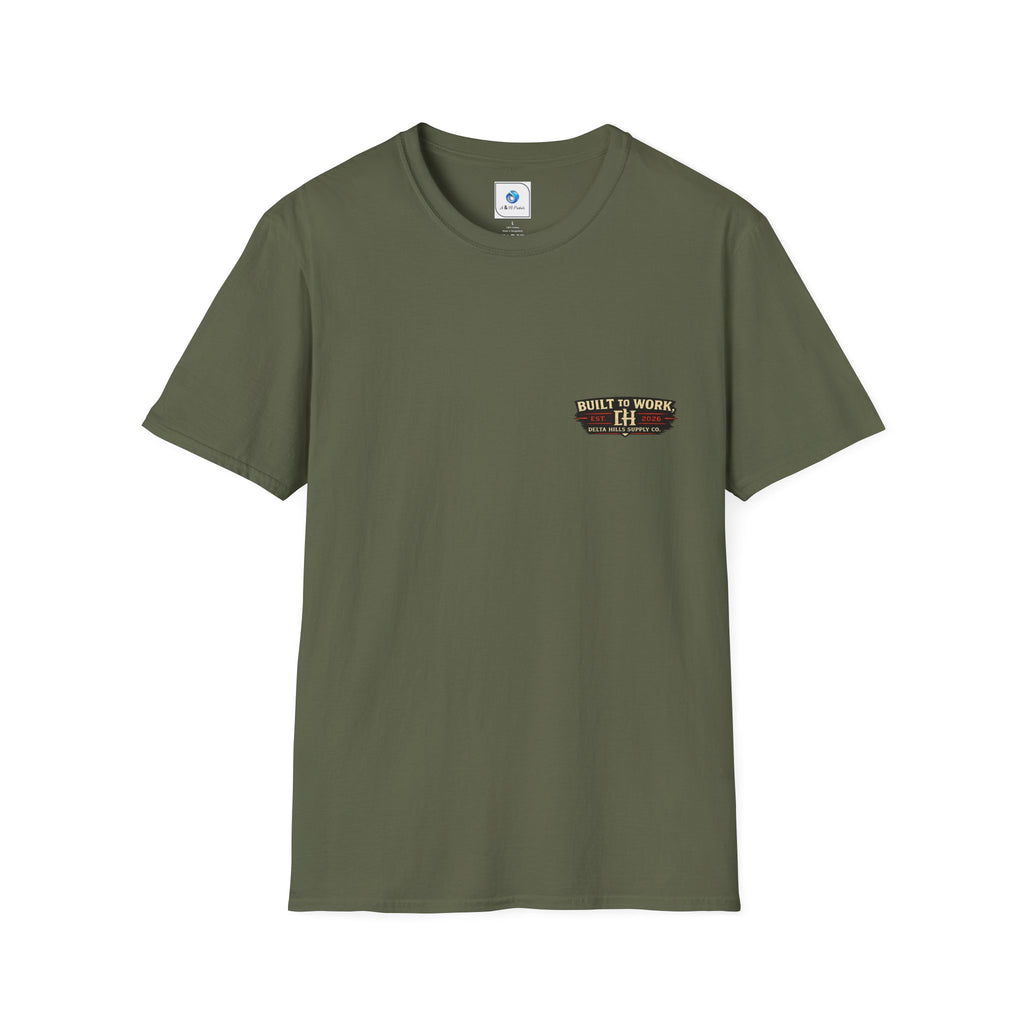 Delta Hills Garage™ | Getting Dirty So Your Wife Doesn't Have To Push | Vintage Mechanic T-Shirt