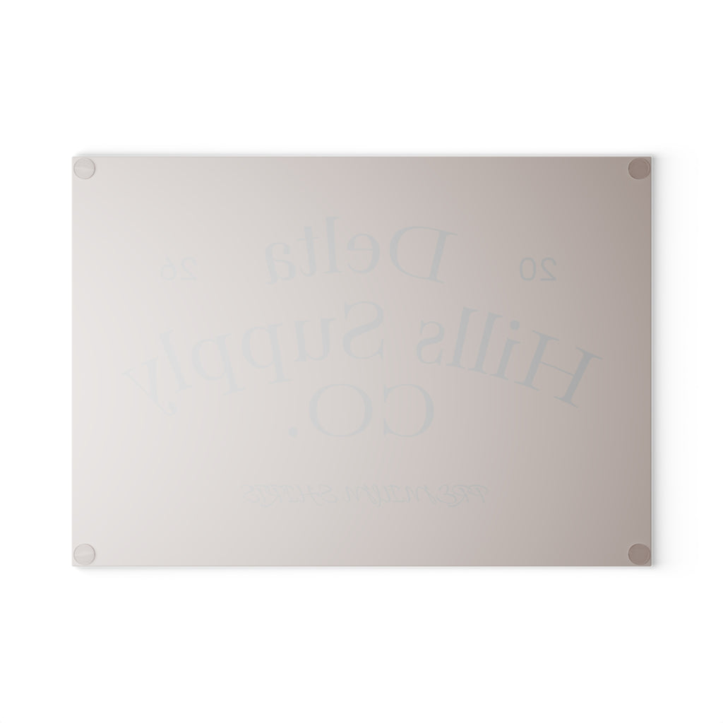 Rustic Glass Cutting Board 8x11 | Tempered Kitchen Prep Board | Delta Hills Supply Co
