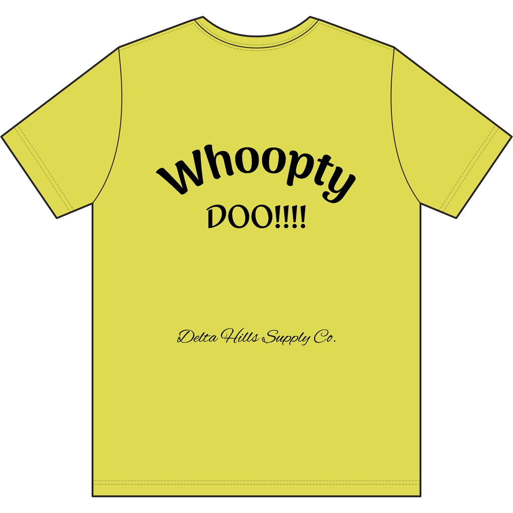 Whoopty Doo High-Vis Work T-Shirt | Funny Safety Shirt | Blue Collar Workwear | Delta Hills Supply Co