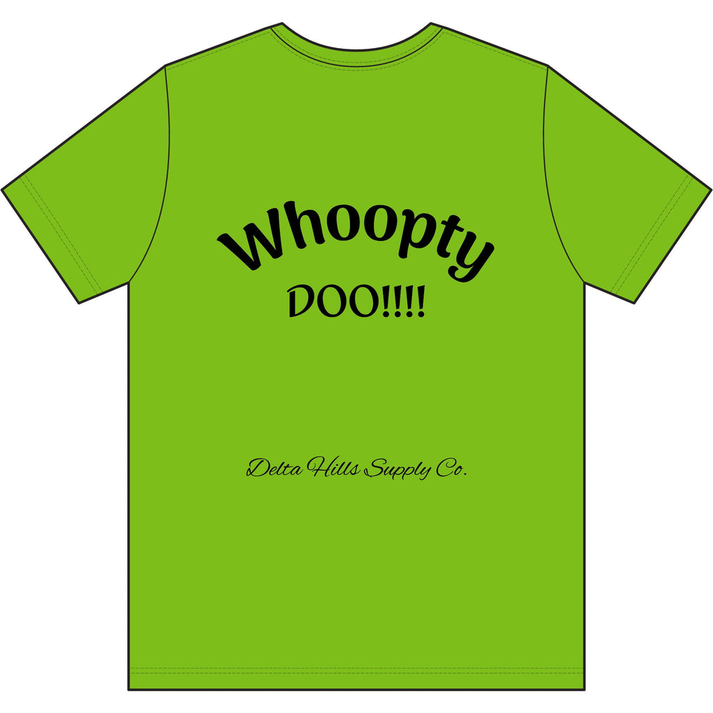 Whoopty Doo High-Vis Work T-Shirt | Funny Safety Shirt | Blue Collar Workwear | Delta Hills Supply Co