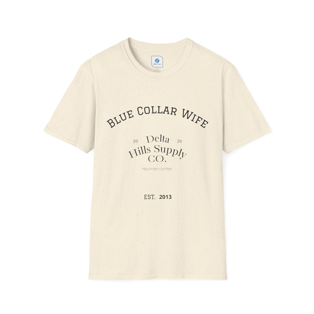 Blue Collar Wife Women’s T-Shirt | Southern Lifestyle Graphic Tee | Delta Hills Supply Co