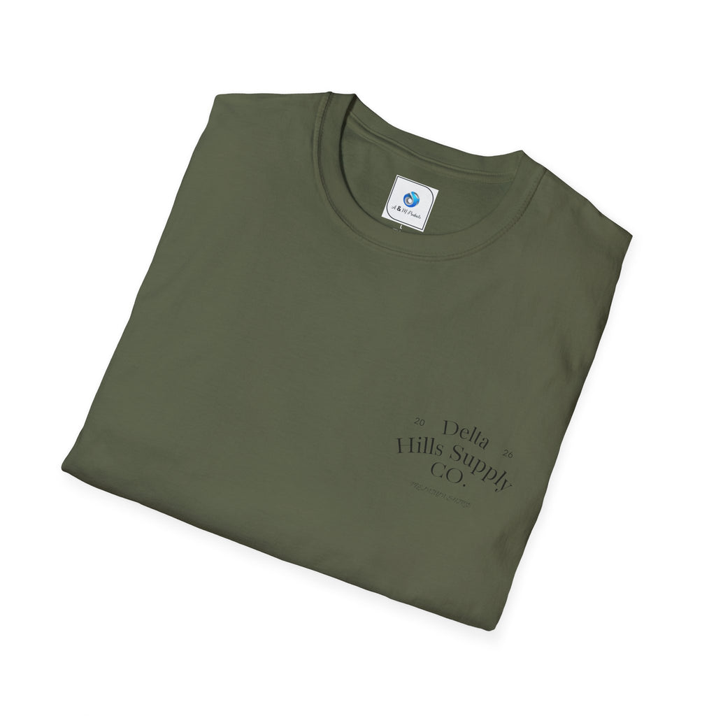 Monday Builds It Workwear T-Shirt | Blue Collar Graphic Tee | Delta Hills Supply Co