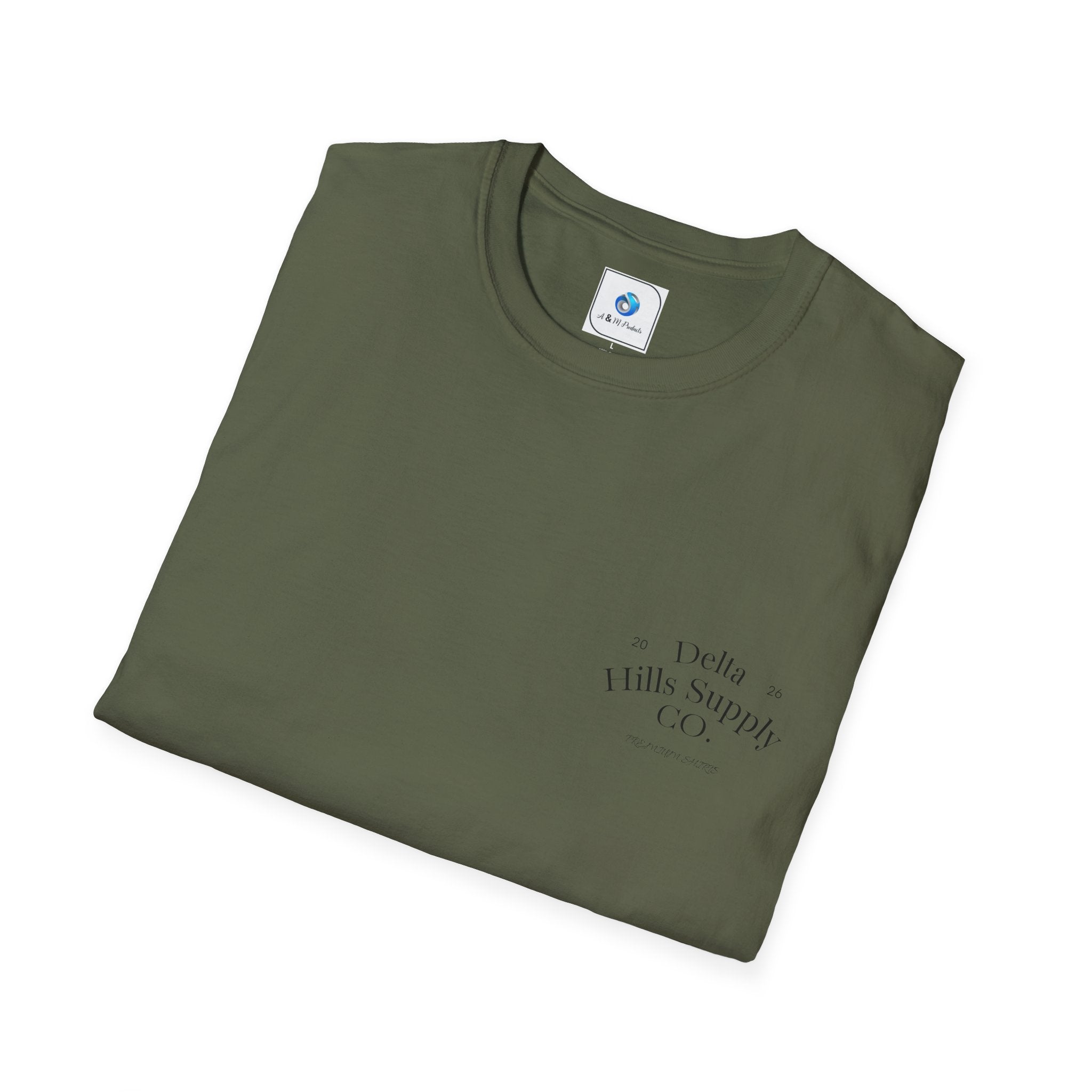 Monday Builds It Workwear T-Shirt | Blue Collar Graphic Tee | Delta Hills Supply Co