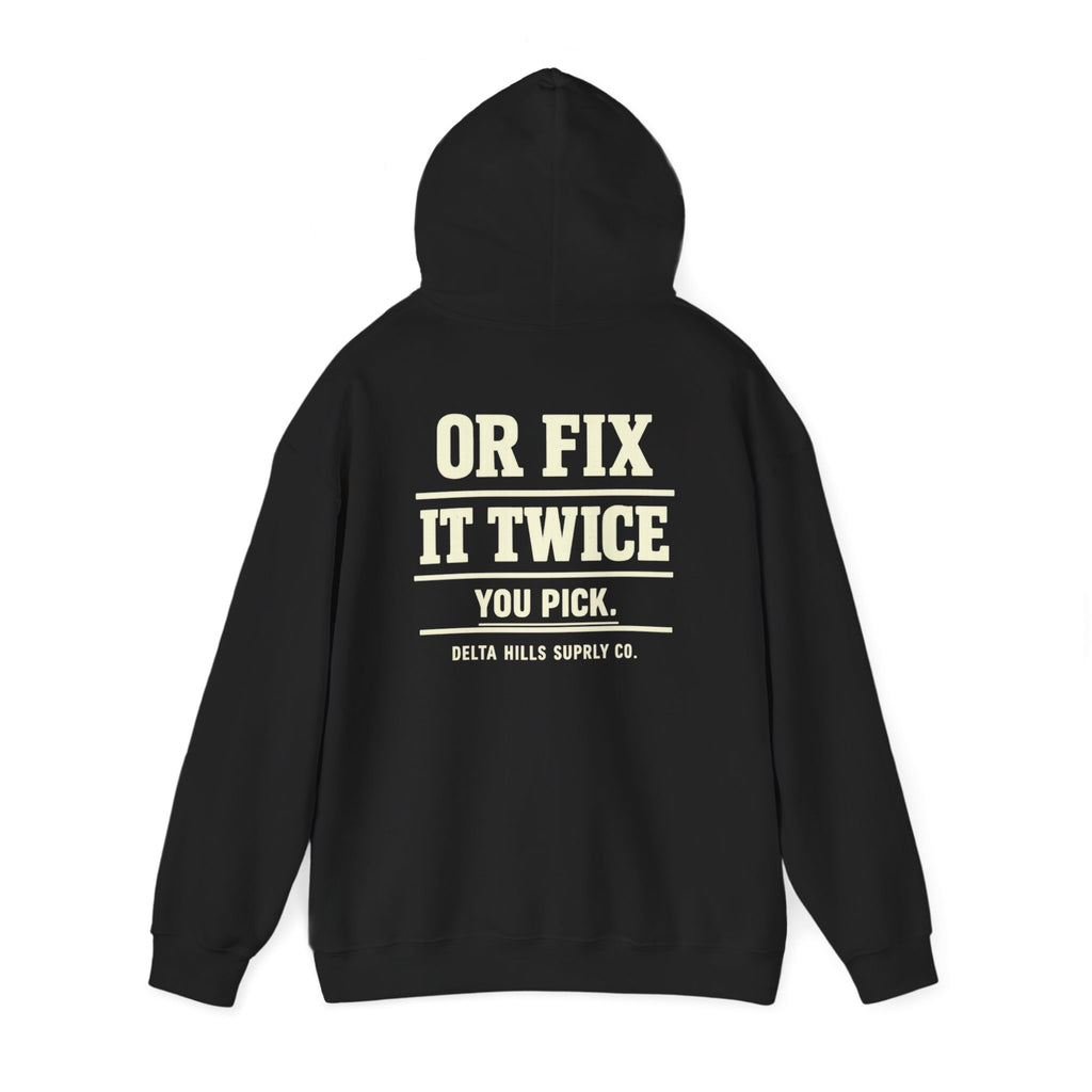 Dirt Road Raised Hoodie | Southern Workwear Sweatshirt | Blue Collar Apparel | Delta Hills Supply Co
