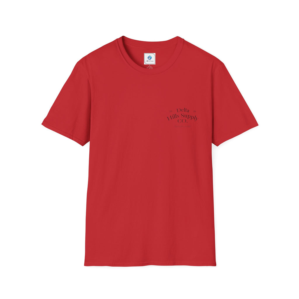Monday Builds It Workwear T-Shirt | Blue Collar Graphic Tee | Delta Hills Supply Co