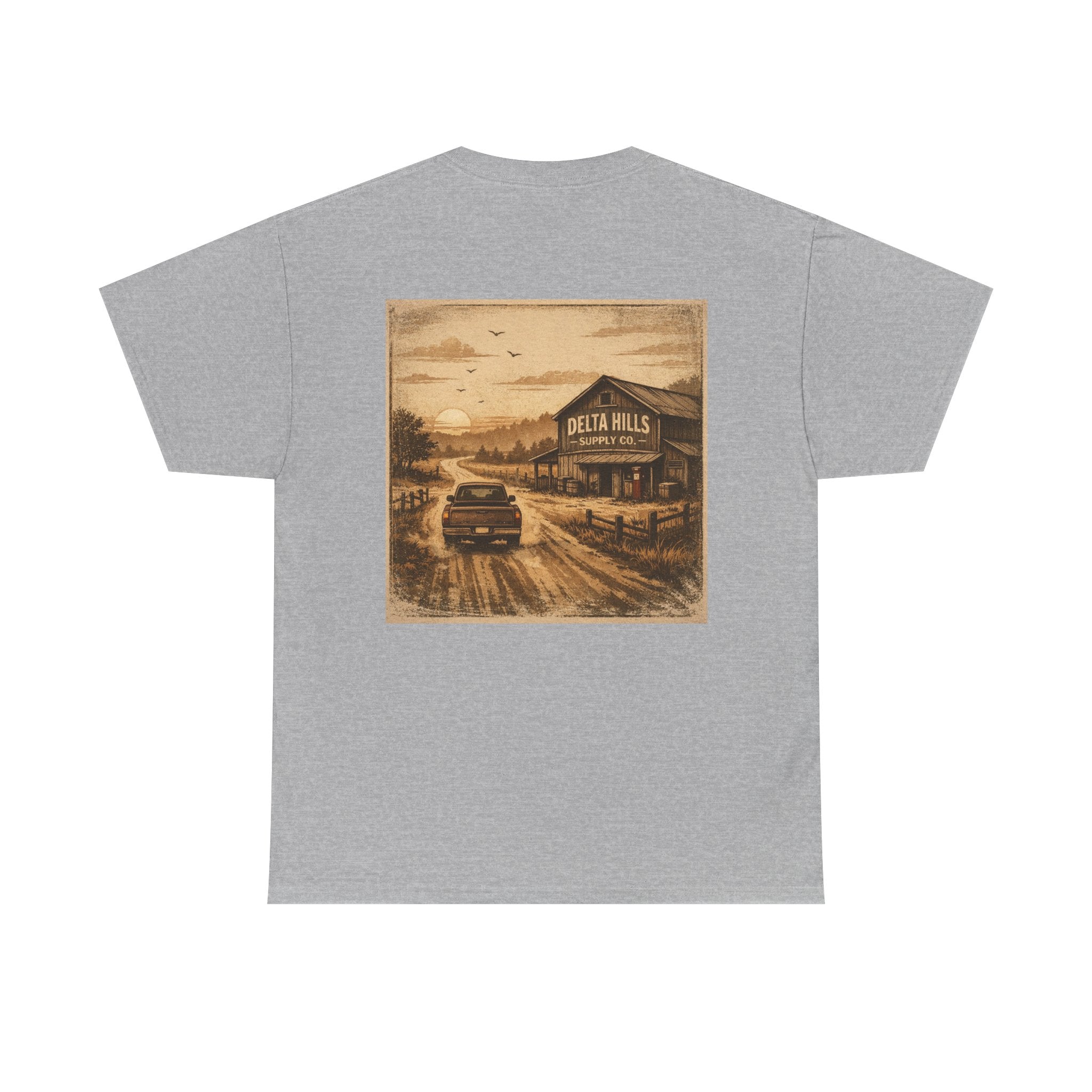 Delta Hills Supply Co. At Sunset Workwear Tee