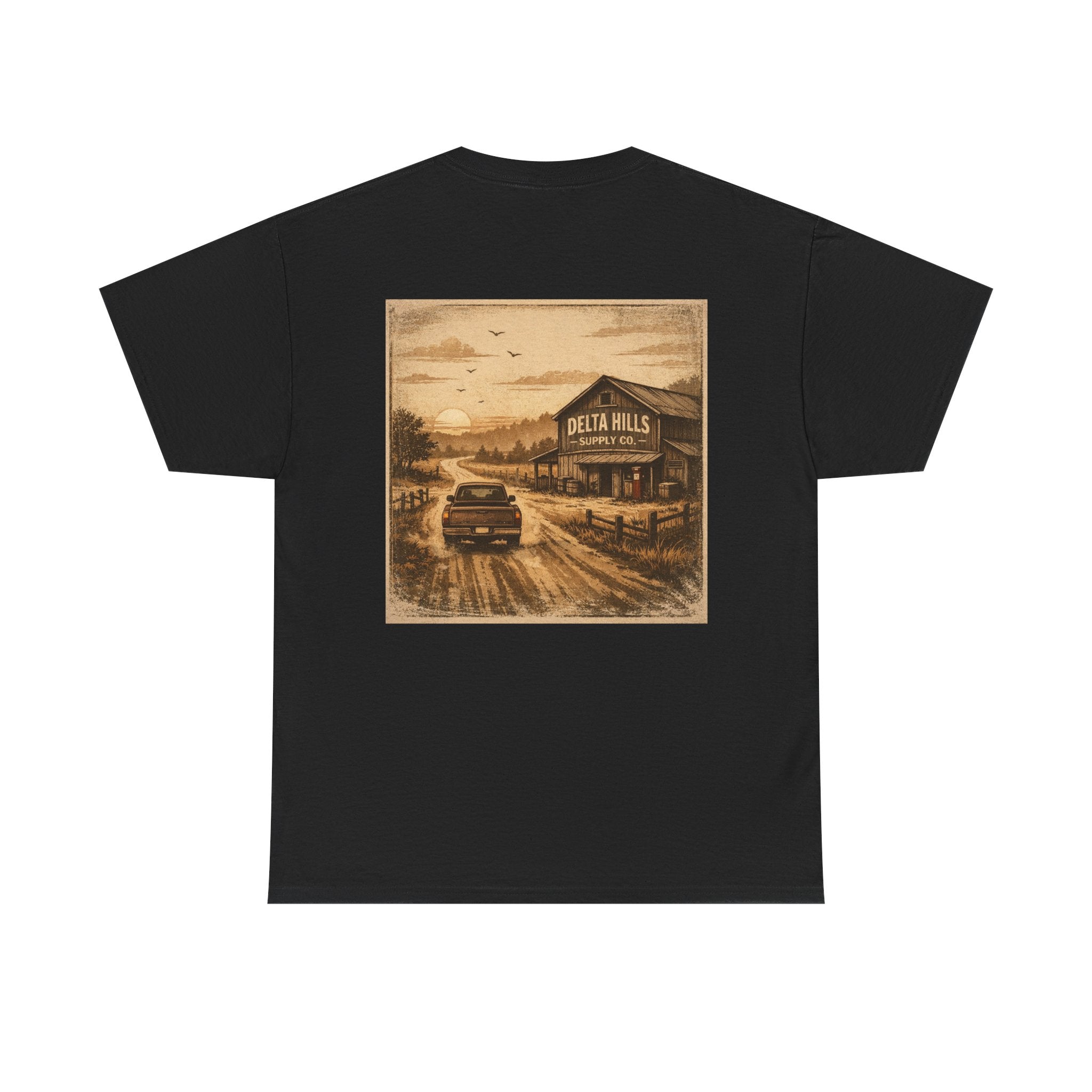 At Sunset Workwear T-Shirt | Blue Collar Graphic Tee | Delta Hills