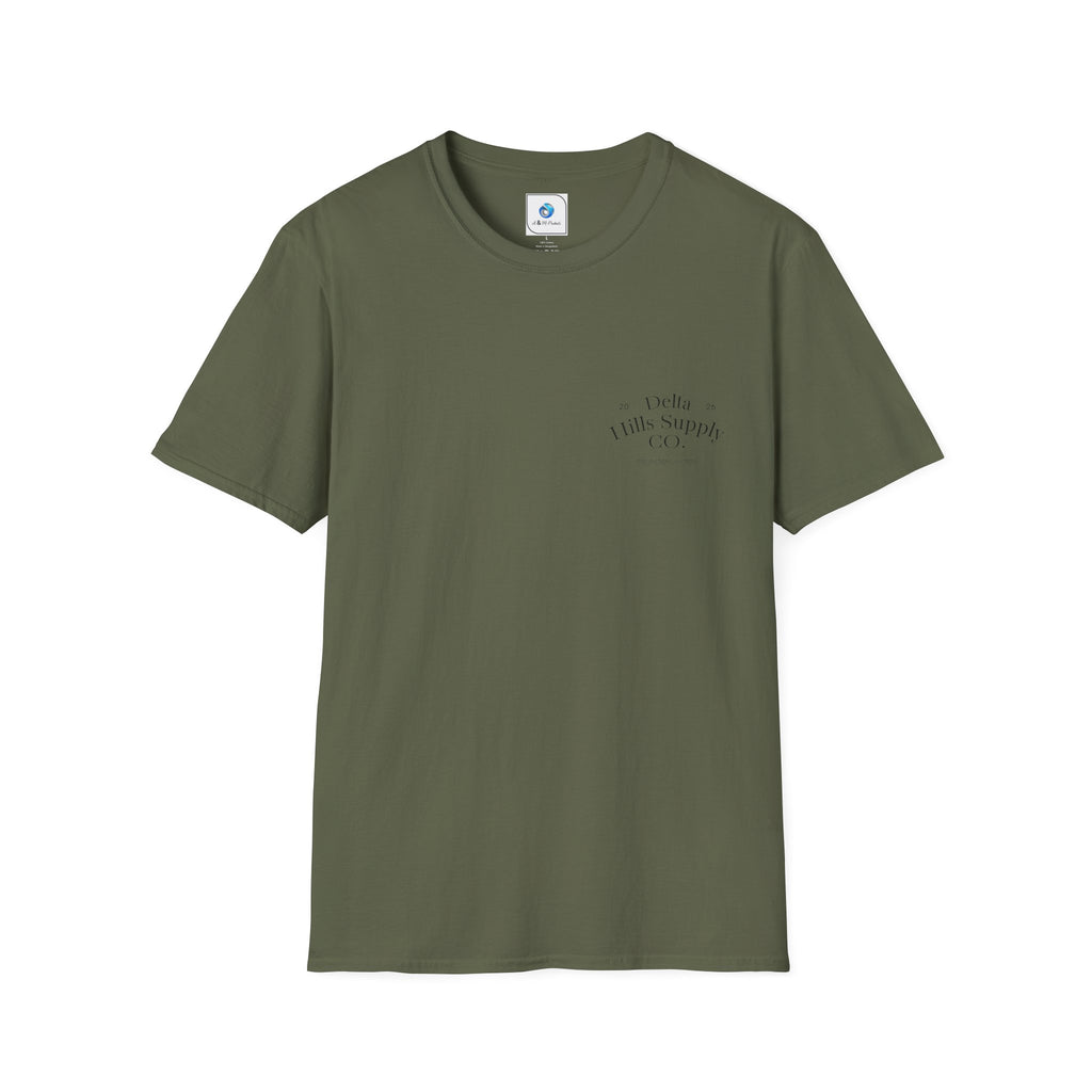 Monday Builds It Workwear T-Shirt | Blue Collar Graphic Tee | Delta Hills Supply Co