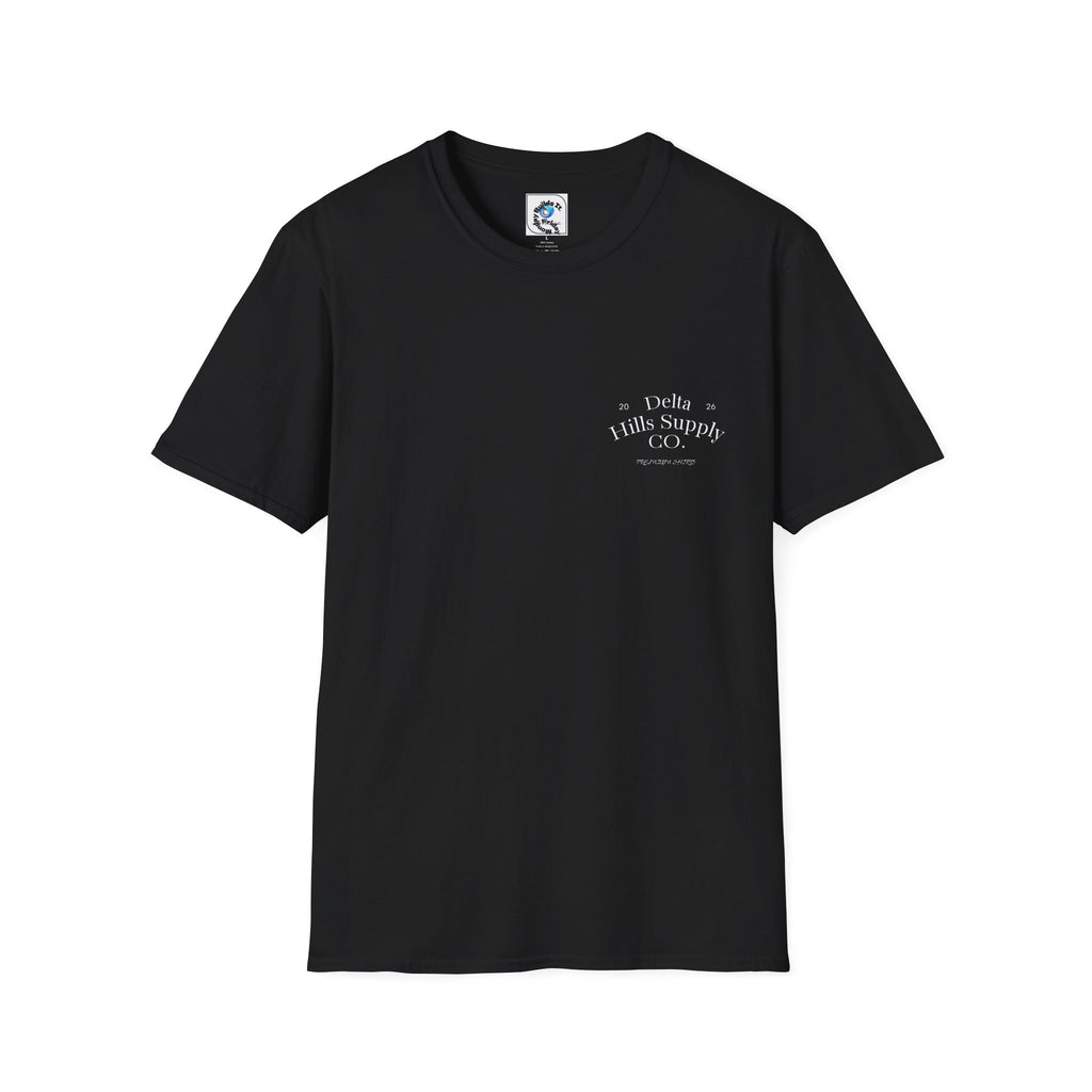Monday Builds It Workwear T-Shirt | Blue Collar Graphic Tee | Delta Hills Supply Co